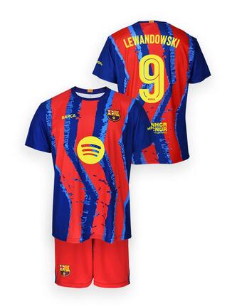 FC Barcelona Robert Lewandowski komplet koszulka spodenki junior box 2025/26
