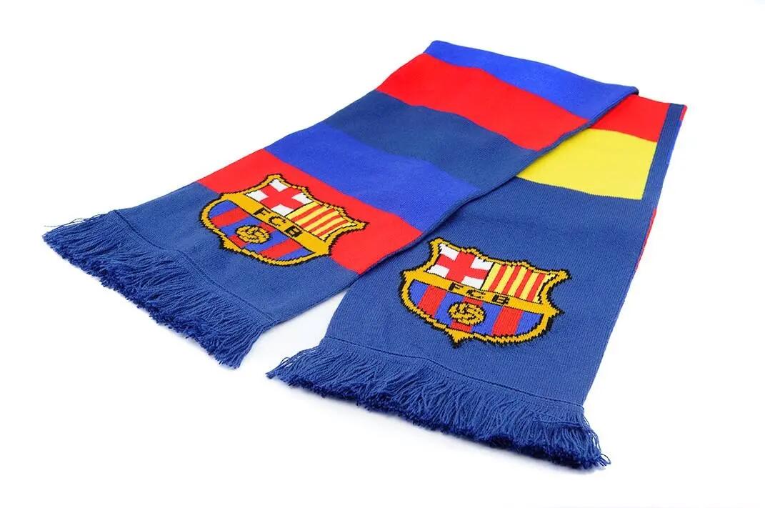 FC Barcelona szalik kibica dwustronny Double Knitted Scarf N27 wielokolorowy 2/4