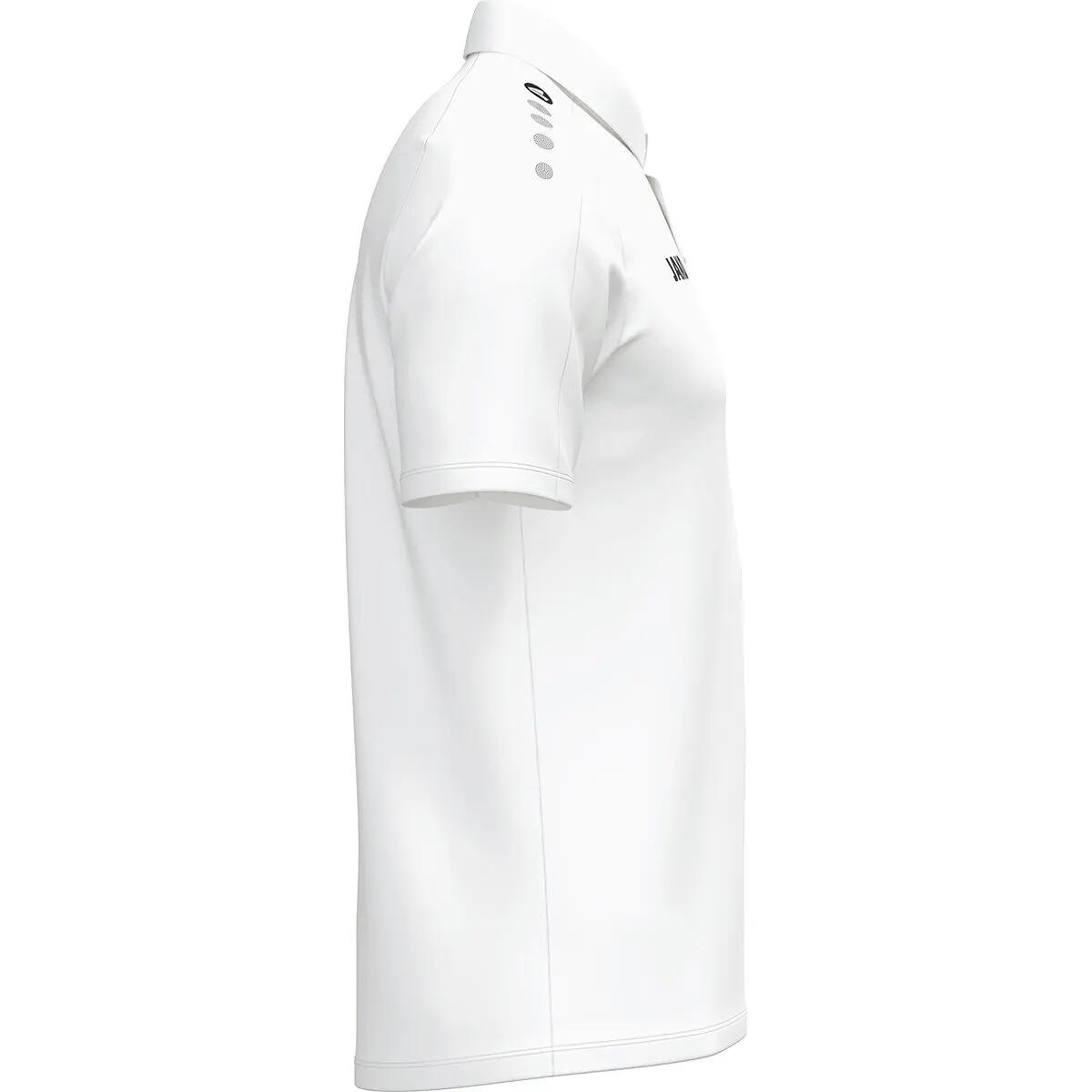 Polo - Sport - Hommes - Manches courtes, col boutonné - Jako One - Blanc 4/5