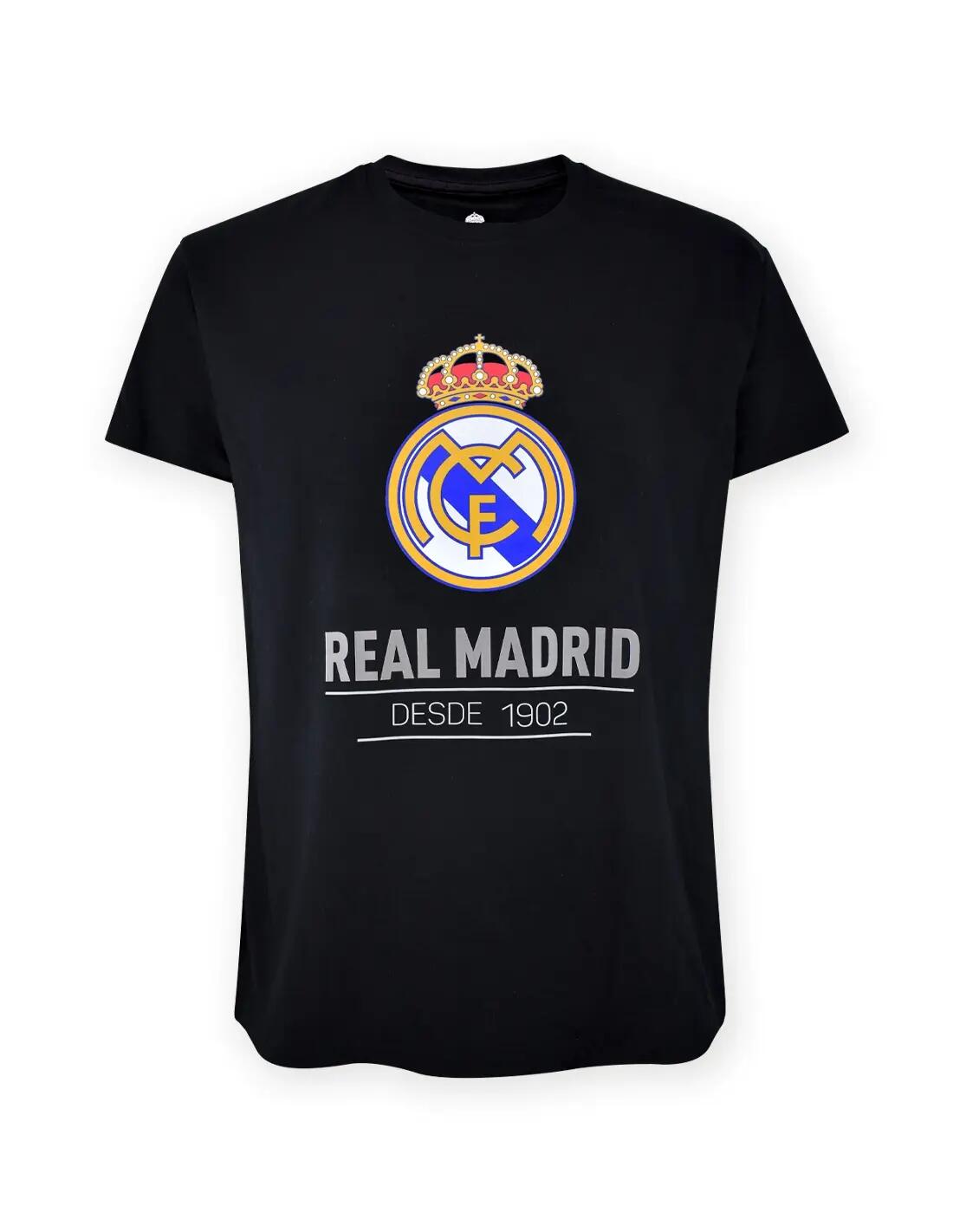 Tricou negru pentru copii, preferatul fanilor Real Madrid 1/3