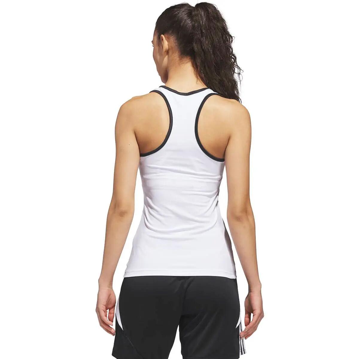 Tanktop - Voetbal - Dames - Adidas Entrada 26 - Slim-fit - Wit 4/10