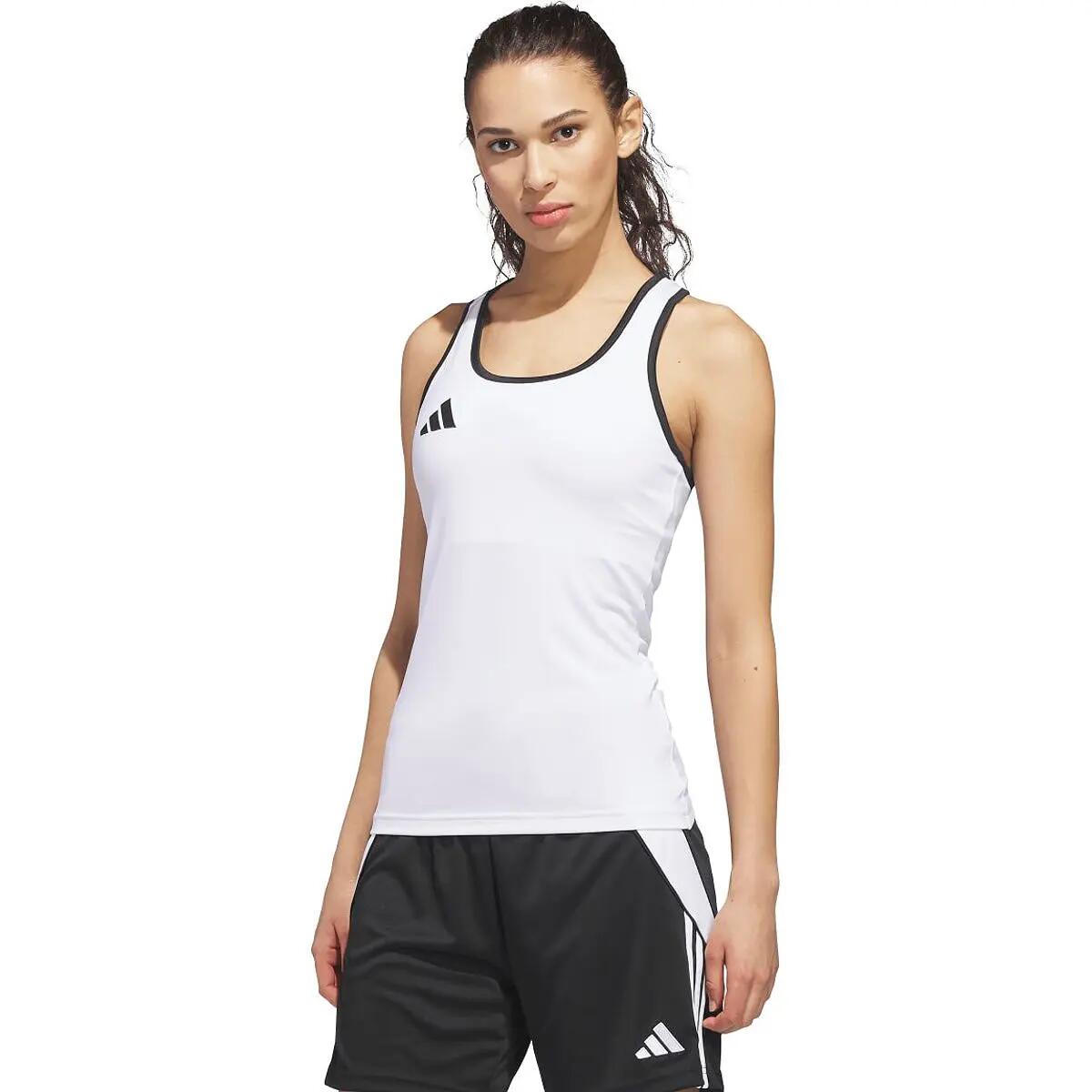 Tanktop - Voetbal - Dames - Adidas Entrada 26 - Slim-fit - Wit 3/10