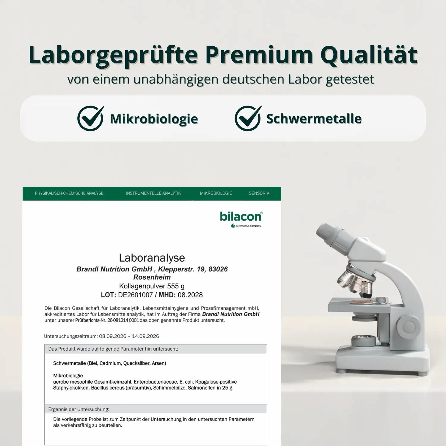 brandl® Collagen Pulver [550g] | Premiumqualität | Laborgeprüft 7/7