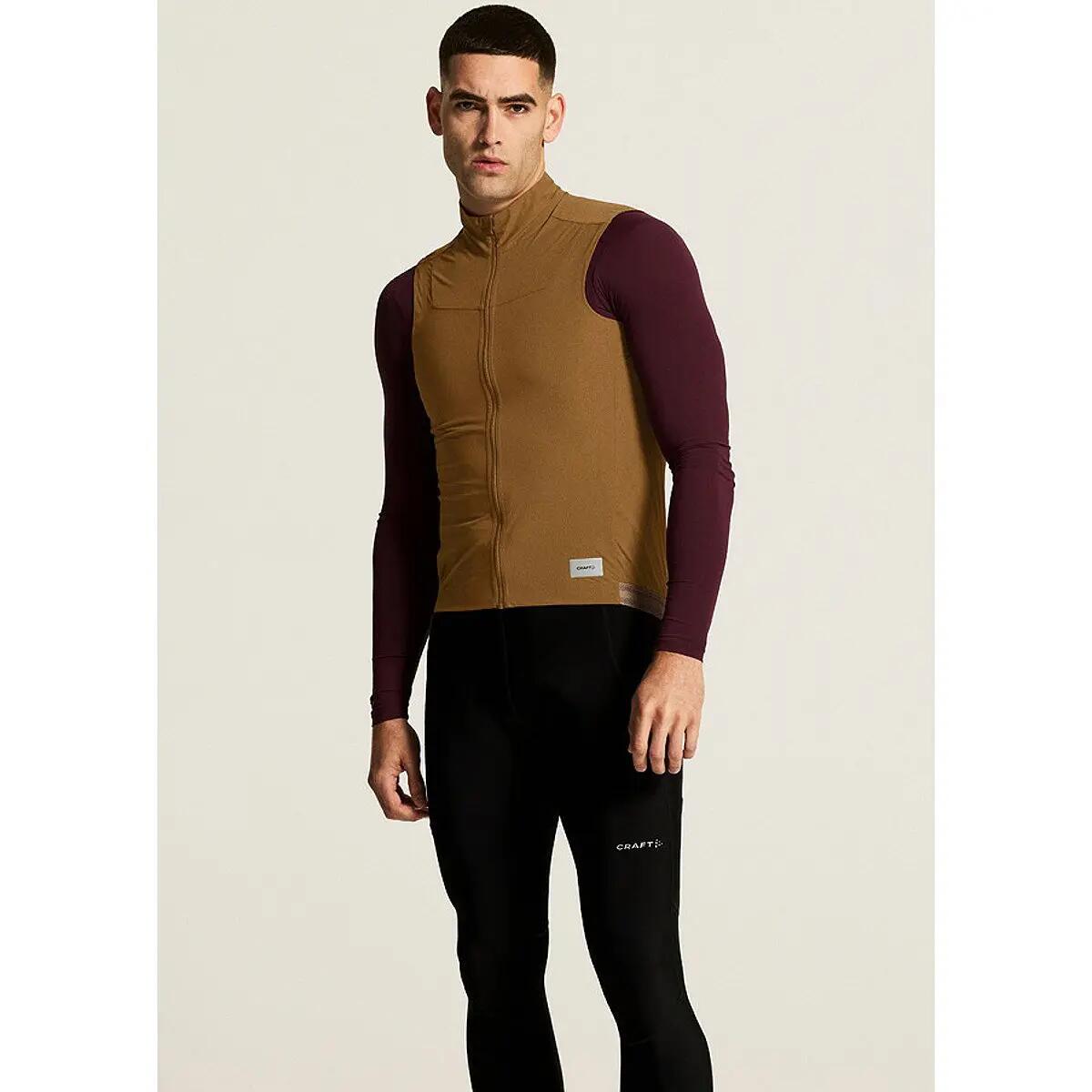 craft licht windvest voor fietsen — winddicht en waterafstotend – Almond 5/5