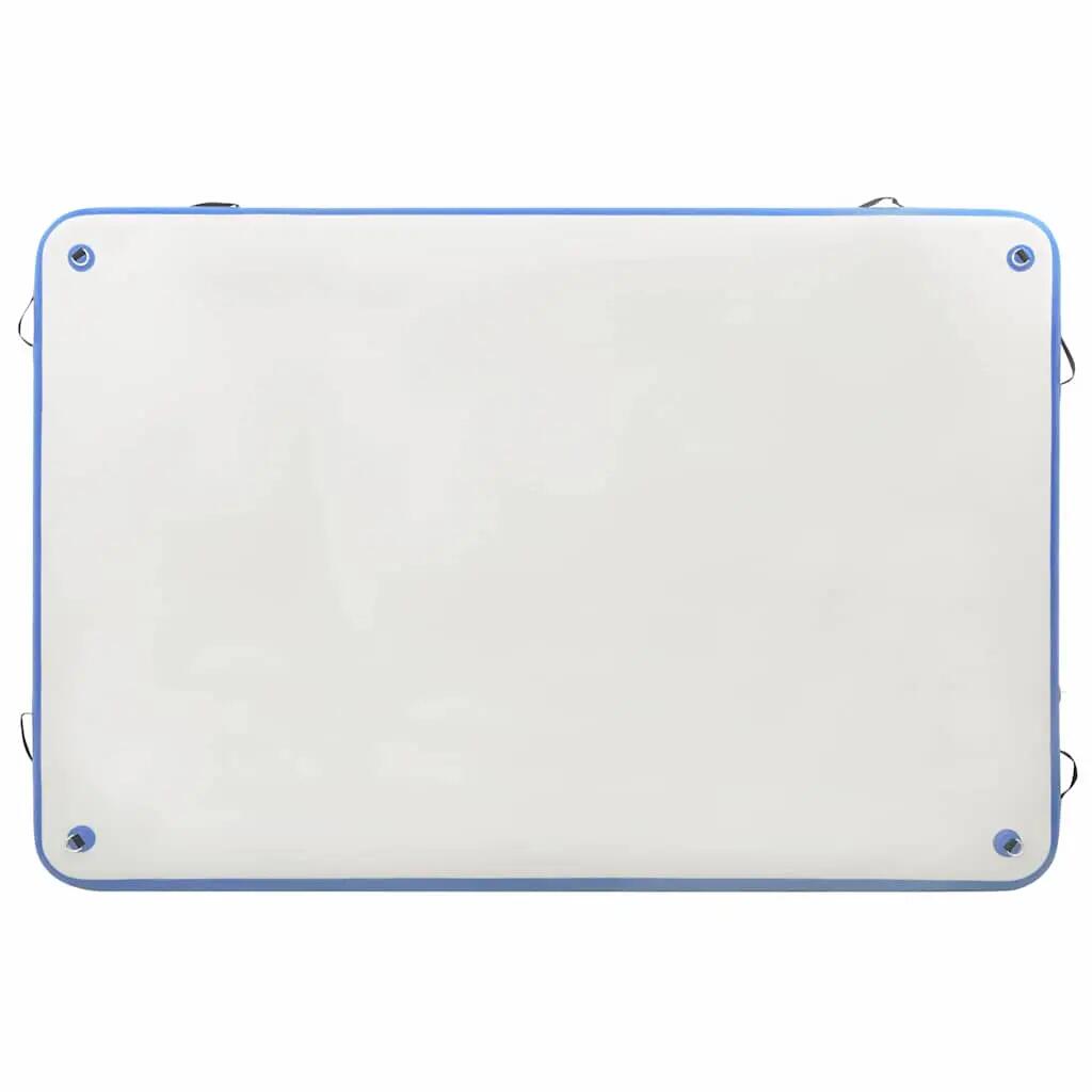 Vidaxl opblaasbaar vlot 200x150x15 cm in blauw en wit 4/7