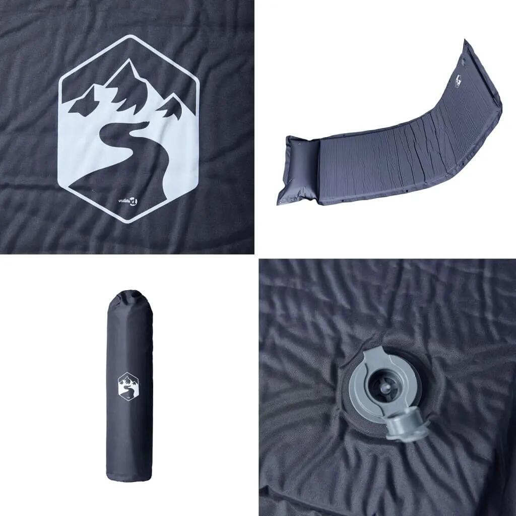 Zelfopblazende Kampeermatras met Kussen - Grijs 5/7