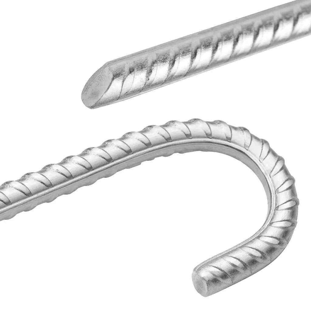 VidaXL Tentharingen 12 stuks 12 mm 41,5 cm verzinkt staal 4/5