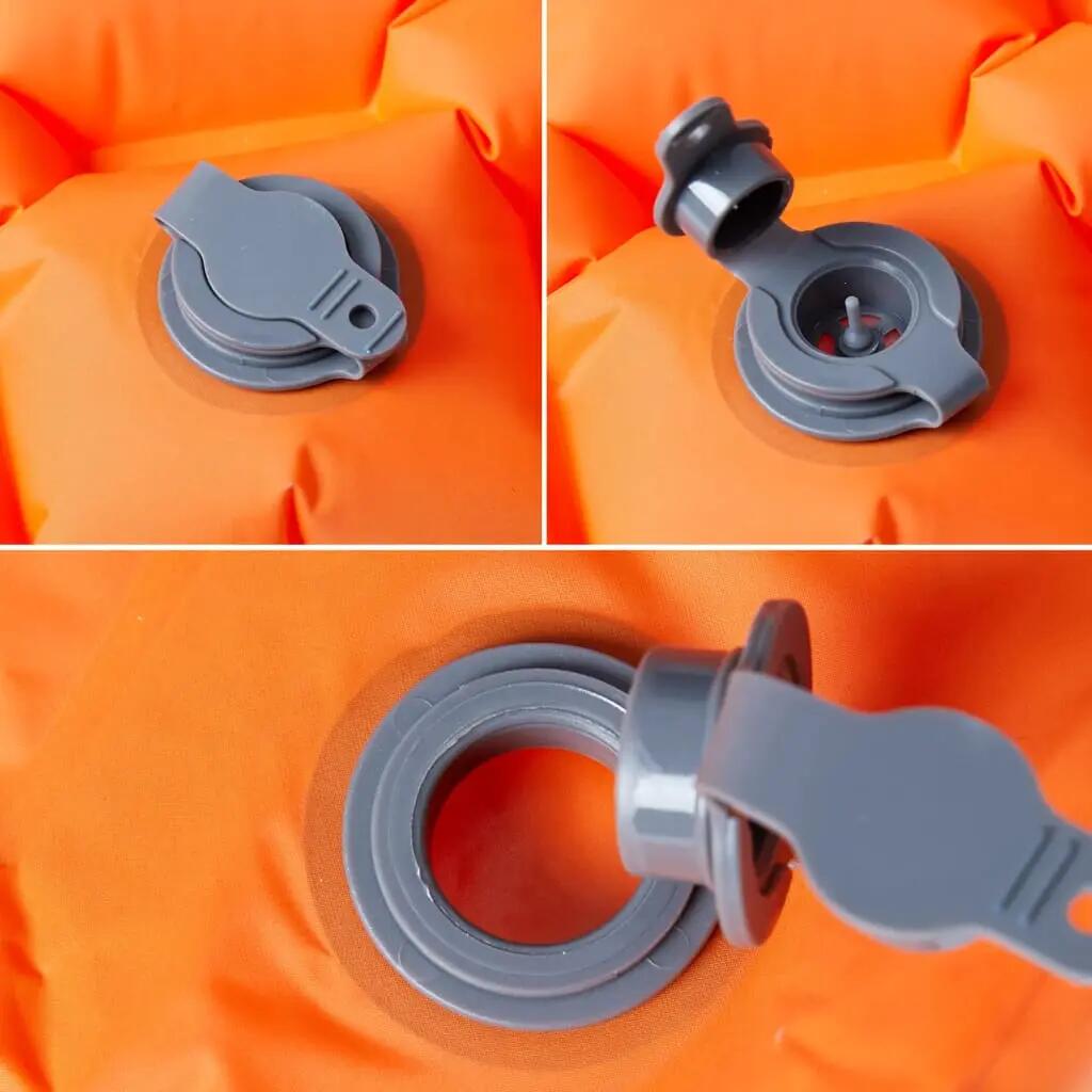 VidaXL materac samonapełniający 190x58x6 cm 1-osoba pomarańczowy 4/7