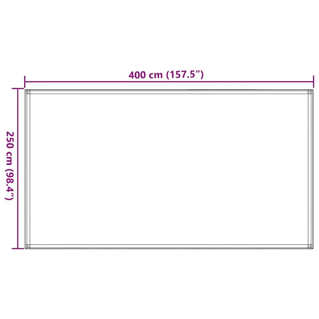 Dywanik pod namiot VidaXL 250 x 400 cm beżowy 7/7