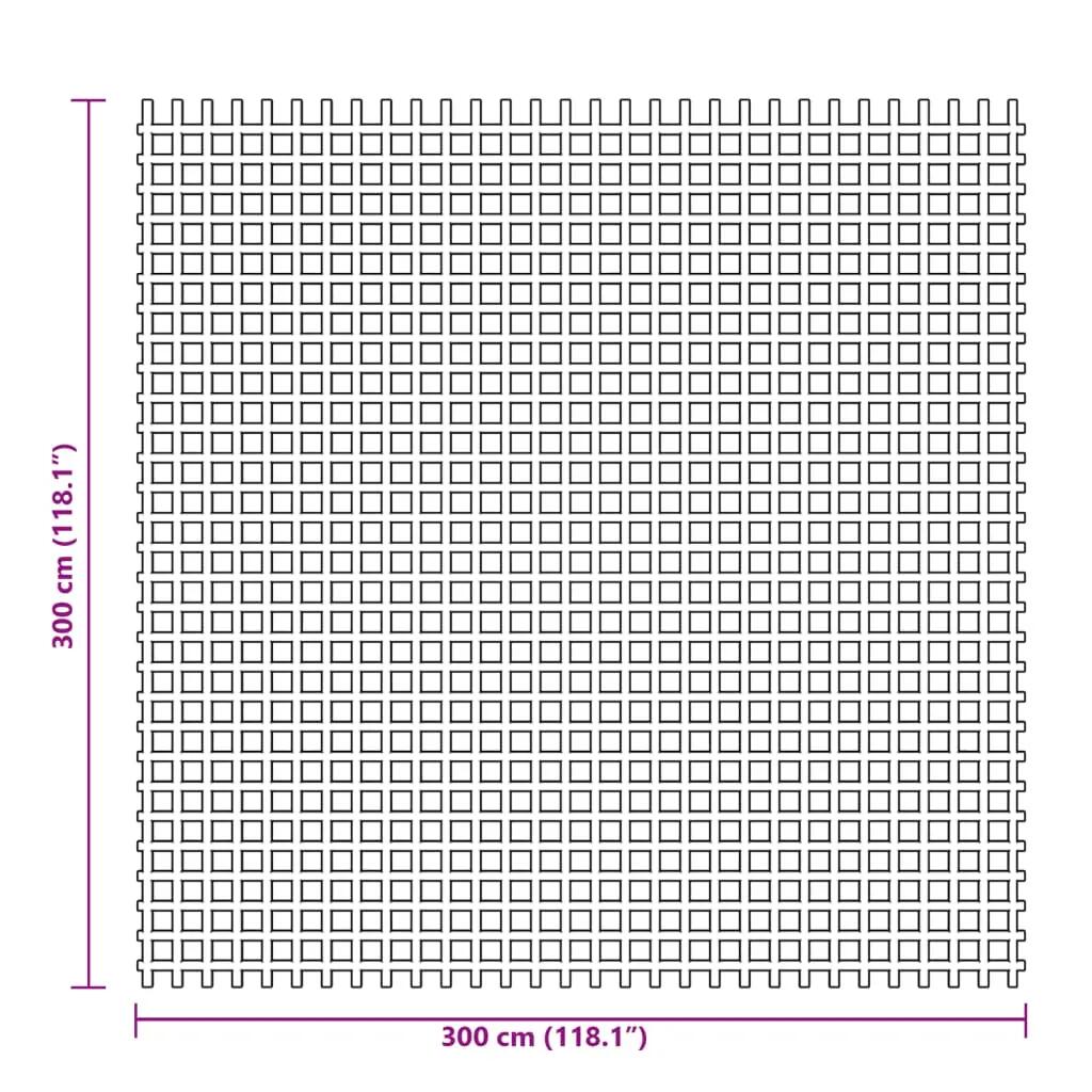 Tapis de sol tente 3x3 m antidérapant VidaXL polyester PVC mousse 7/7
