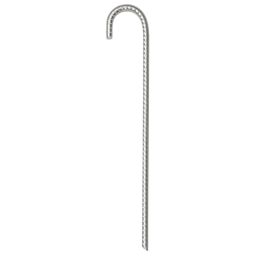 VidaXL Kołki do namiotu 6 szt Ø10 mm x 37 cm stal ocynkowana 3/5