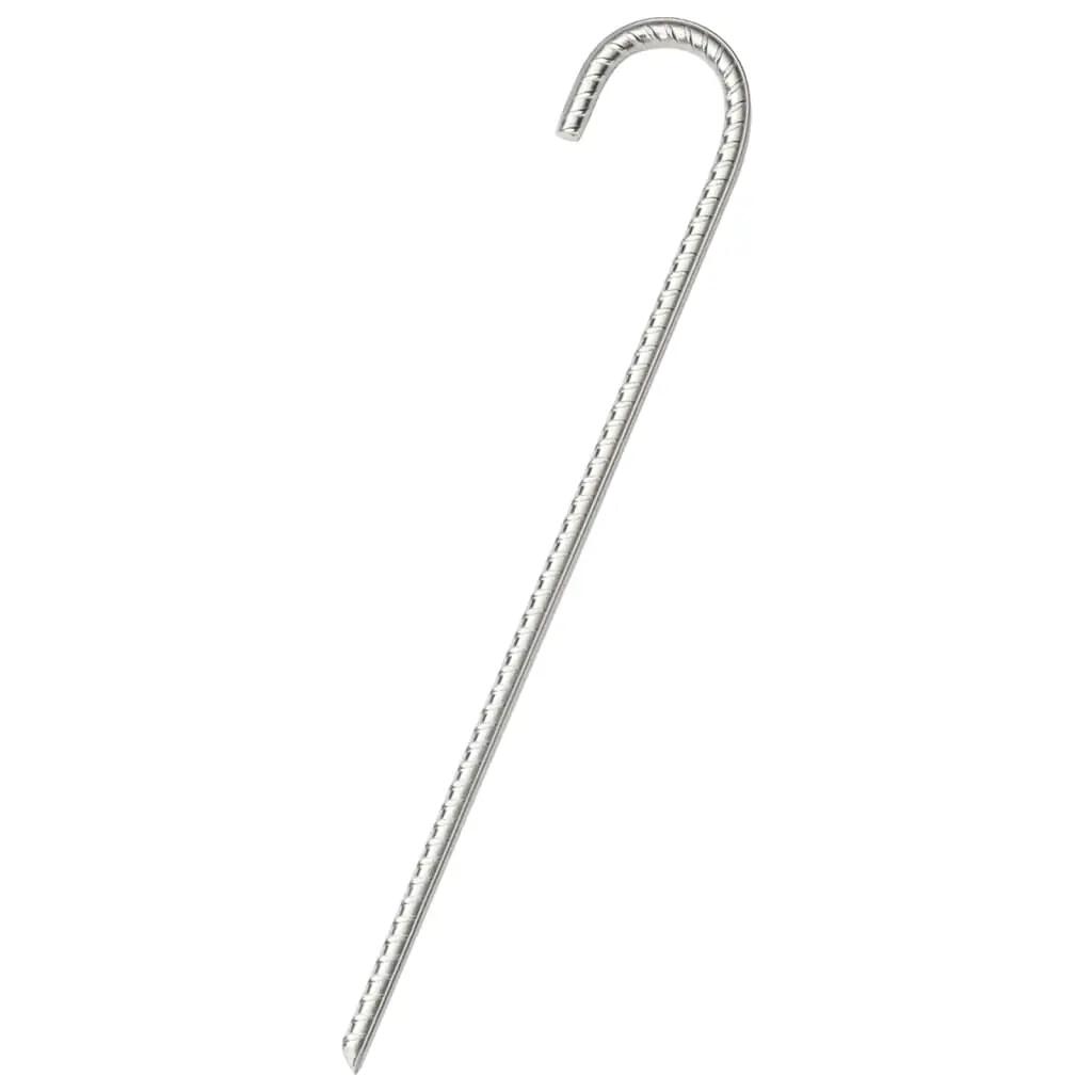 VidaXL Kołki do namiotu 6 szt Ø10 mm x 37 cm stal ocynkowana 2/5