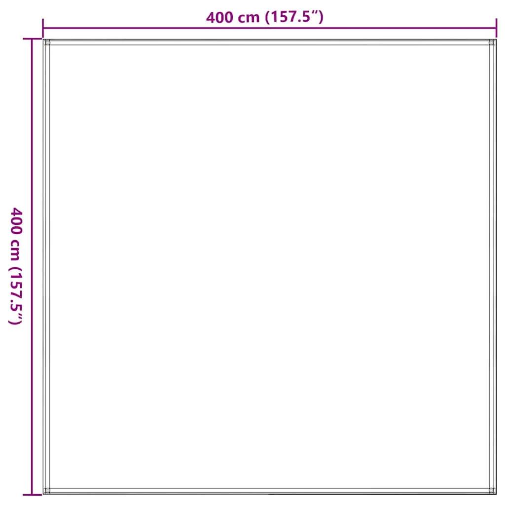 VidaXL Tenttapijt 400 x 400 cm Antraciet 7/7