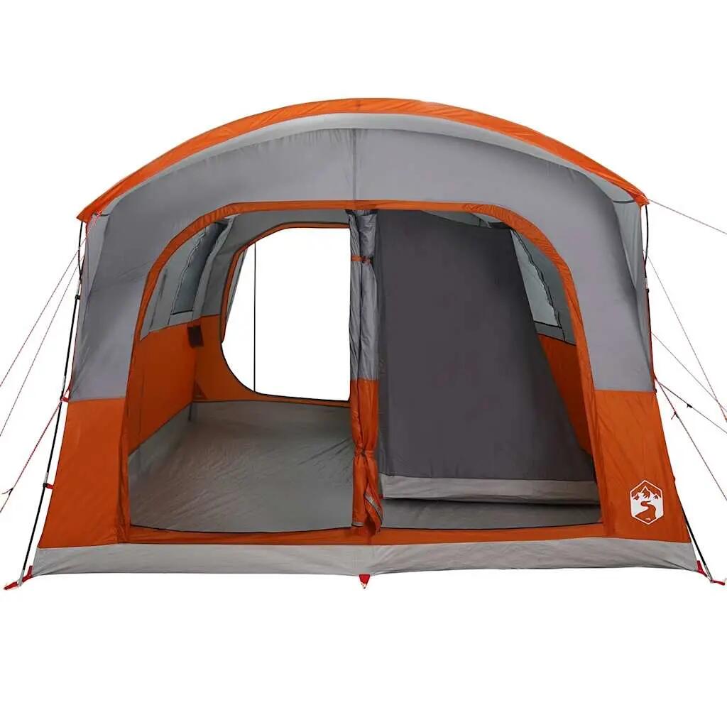 Vidaxl 4-Person Waterproof Car Tent in Gray and Orange 6/7