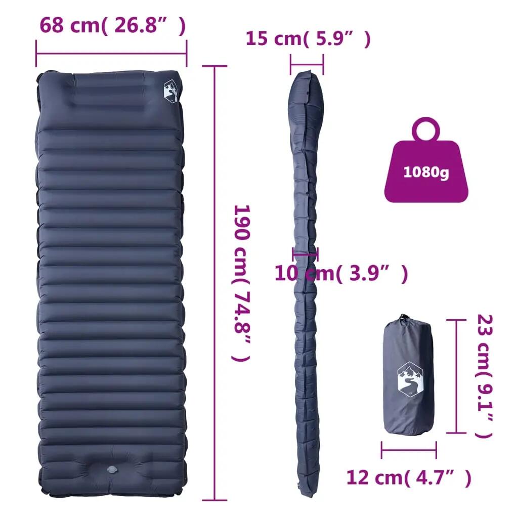Matelas de Camping Auto-gonflant avec Oreiller - Idéal pour vos Aventures 6/7