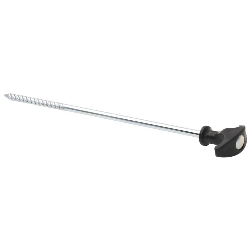 VidaXL Śledzie do namiotu 24 szt Ø7 mm 30 cm stal ocynkowana 4/6