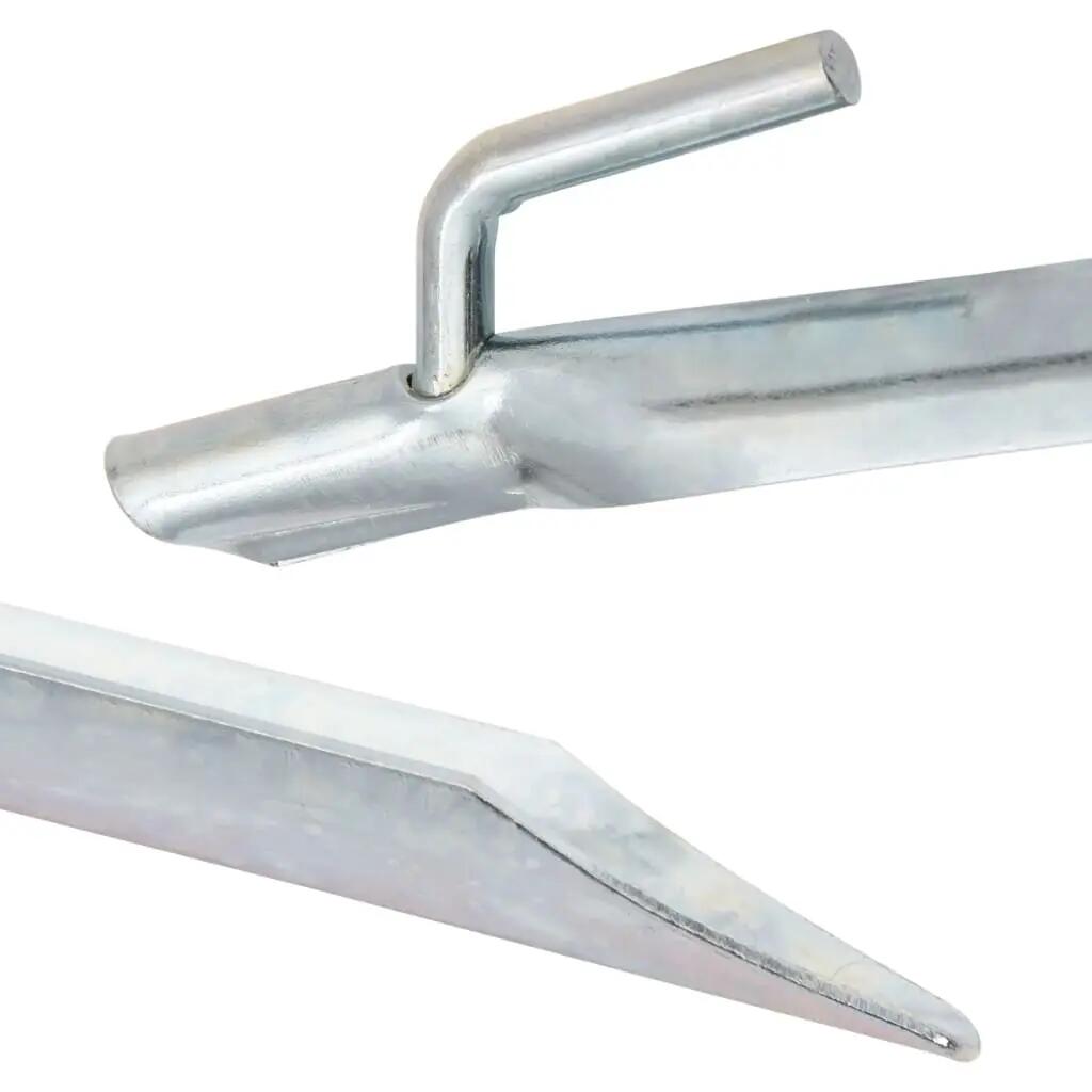VidaXL Tentharingen V-vormig 24 stuks Ø20 mm x 25 cm Gegalvaniseerd Staal 5/6