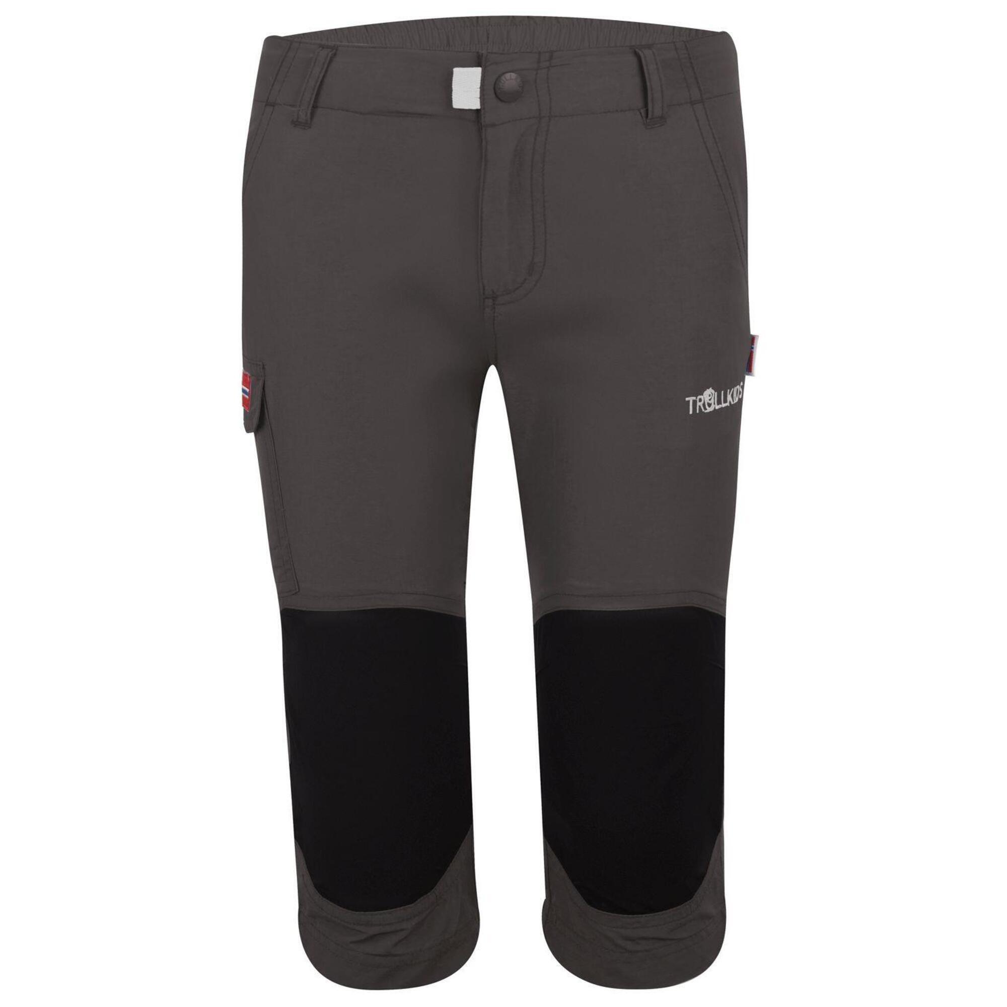 TROLLKIDS Kinder Trekkinghose Hammerfest Dunkelgrau
