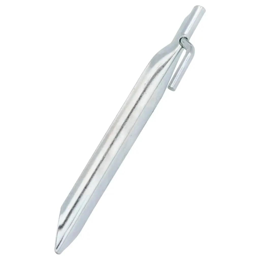 Vidaxl piquets de tente 24 pcs en forme de V ø20 mm 17 cm acier galvanisé 4/6