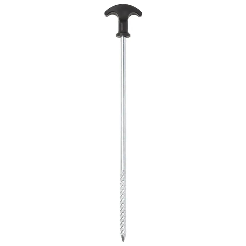 VidaXL Śledzie do namiotu 24 szt Ø7 mm 30 cm stal ocynkowana 3/6