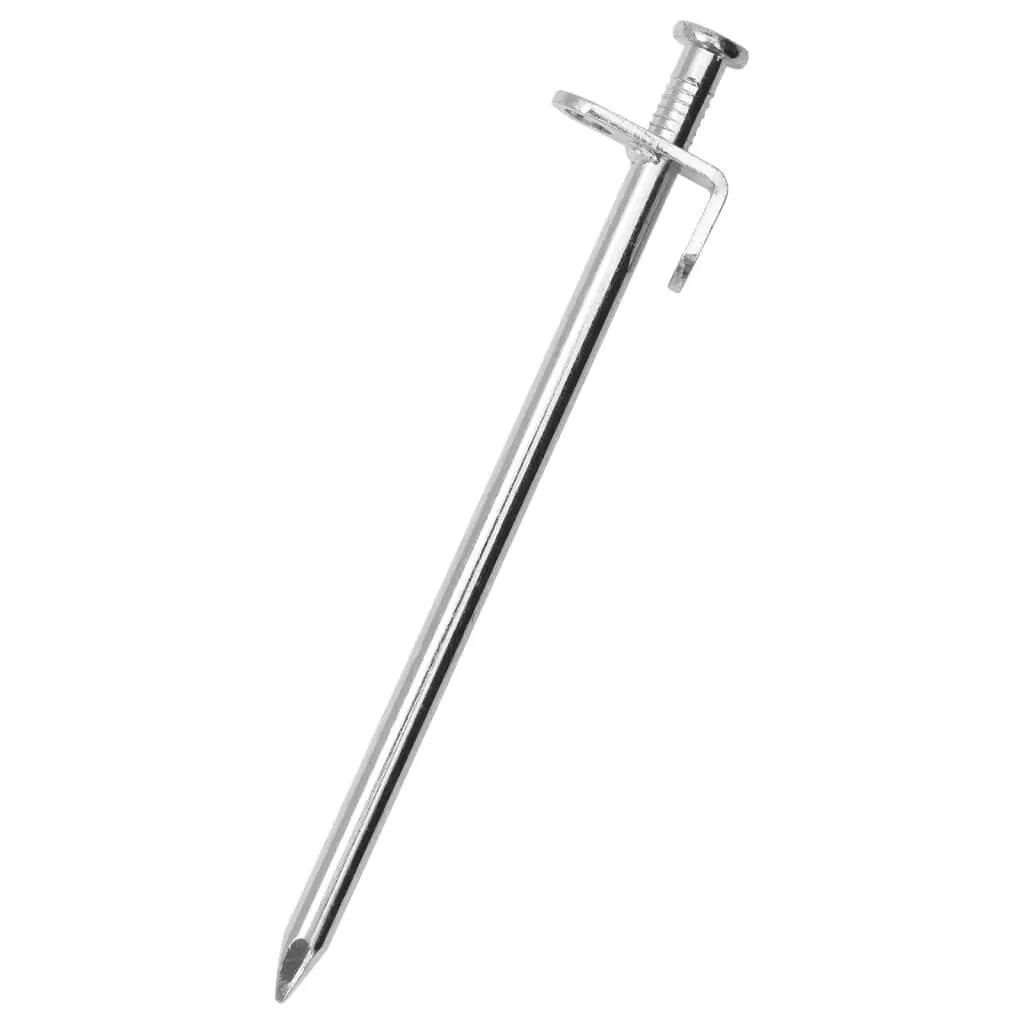 Piquets de tente Vidaxl 24 pcs 8 mm 195 cm en acier galvanisé 2/6
