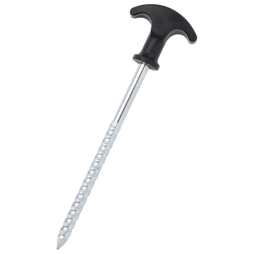 VidaXL kołki do namiotu 12 szt Ø7 mm 17 cm stal ocynkowana 2/6