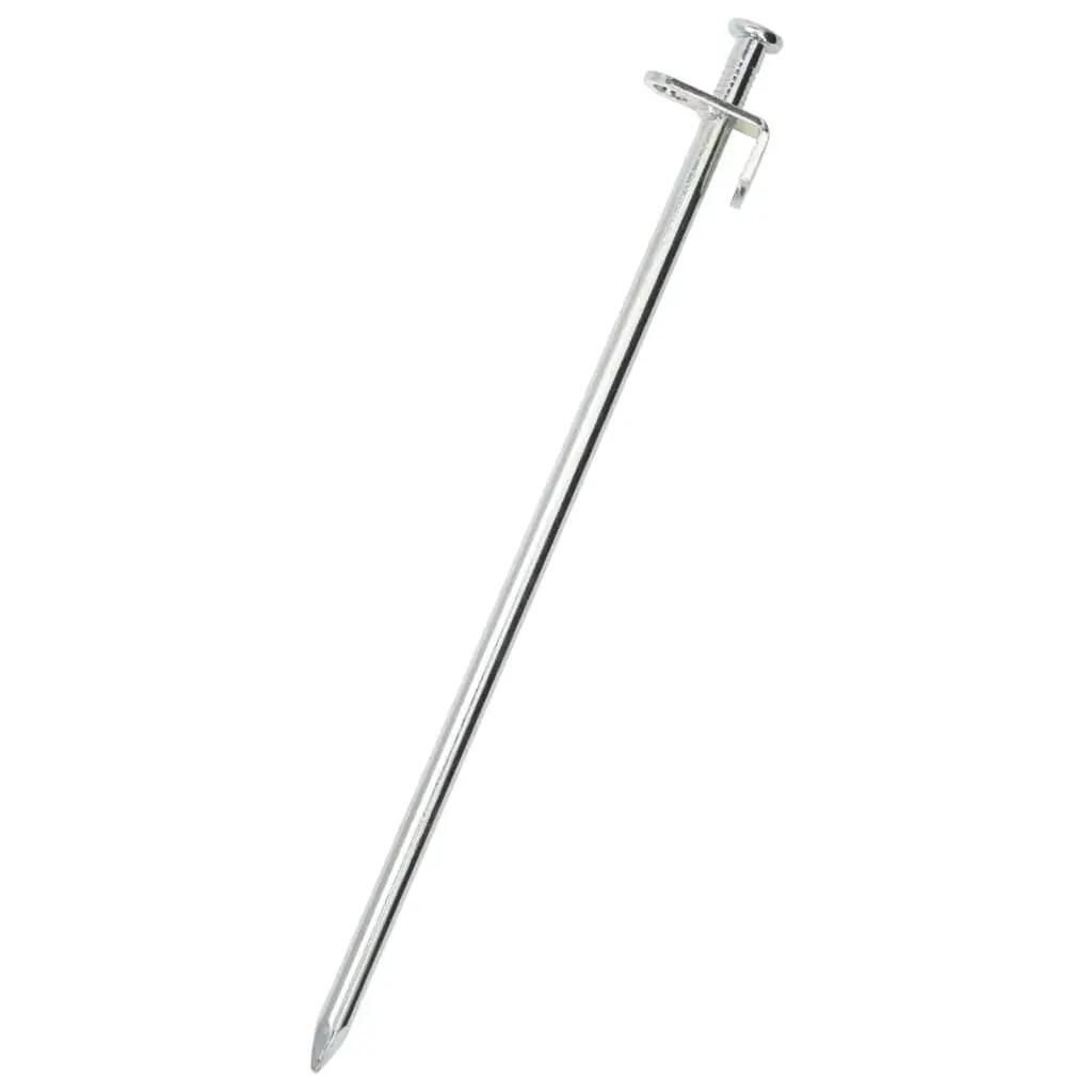 Piquets pour tente VidaXL 24 pcs 8 mm x 30 cm acier galvanisé 2/7
