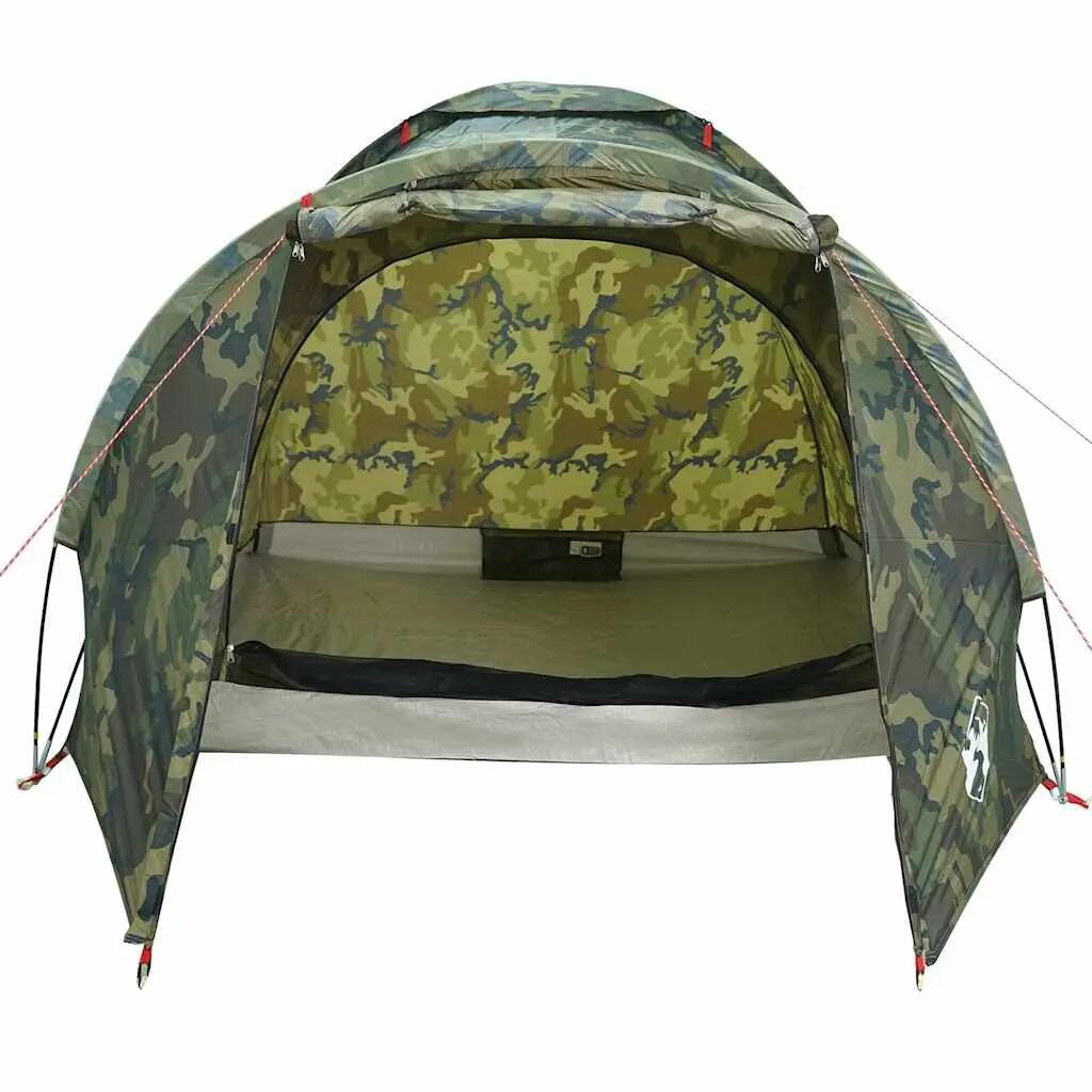 VidaXL Tente Camouflage Imperméable pour 2 Personnes 6/7