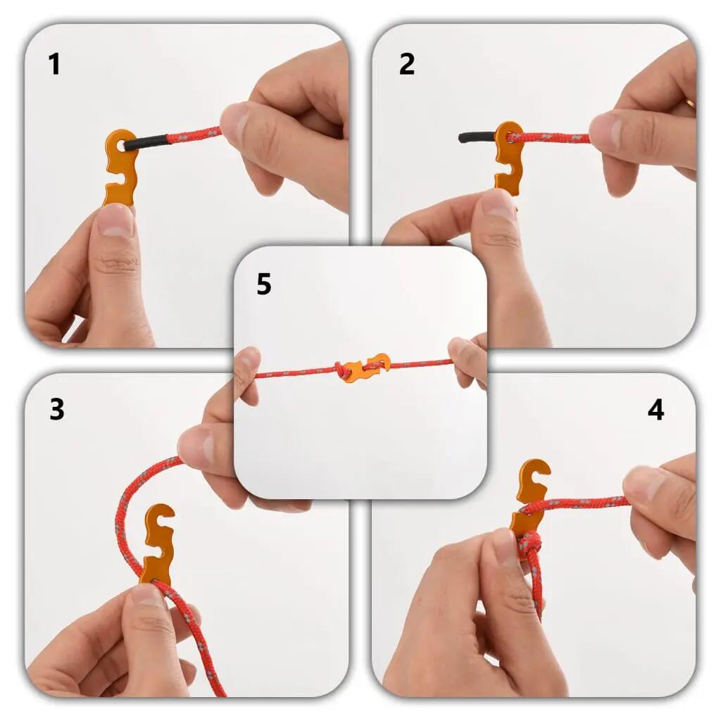 VidaXL Tentscheerlijnen met spanners 8 st reflecterend 4 m 4 mm 6/7