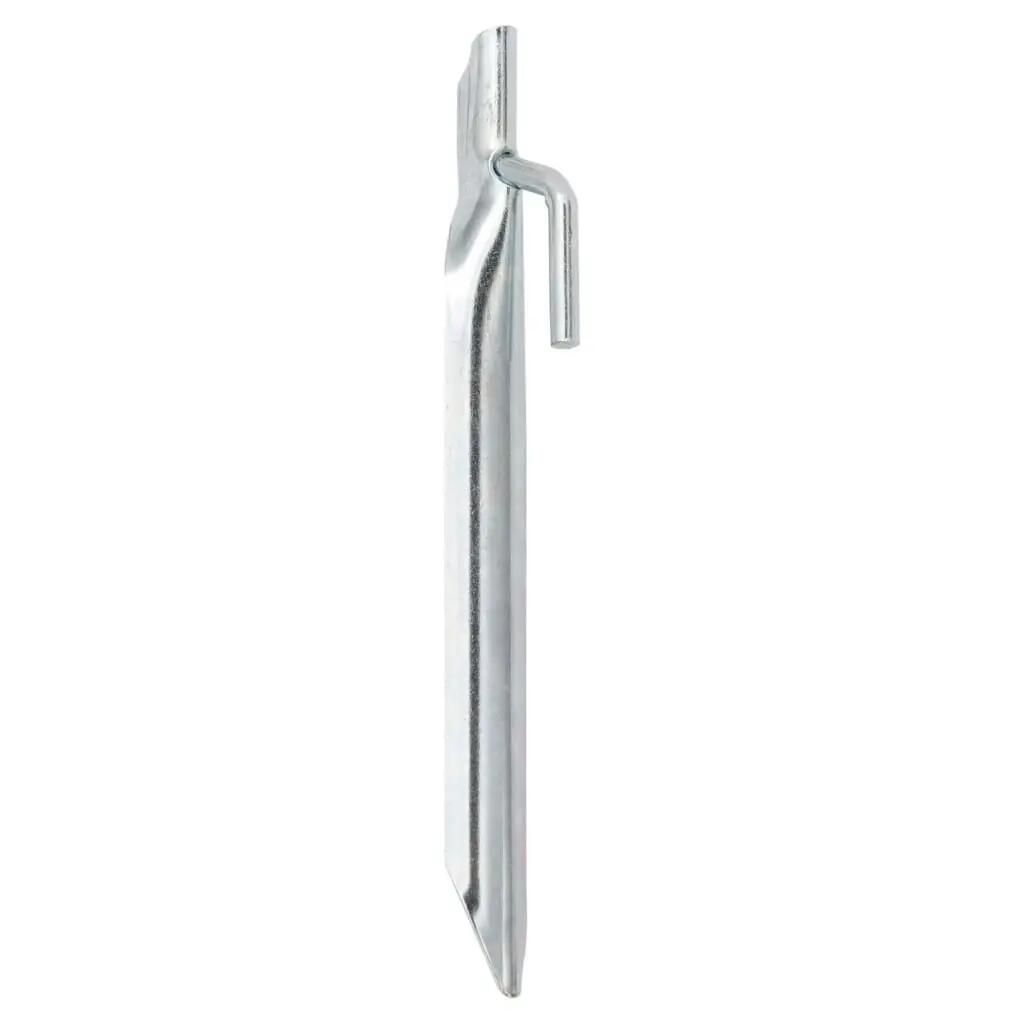 Vidaxl piquets de tente 24 pcs en forme de V ø20 mm 17 cm acier galvanisé 2/6