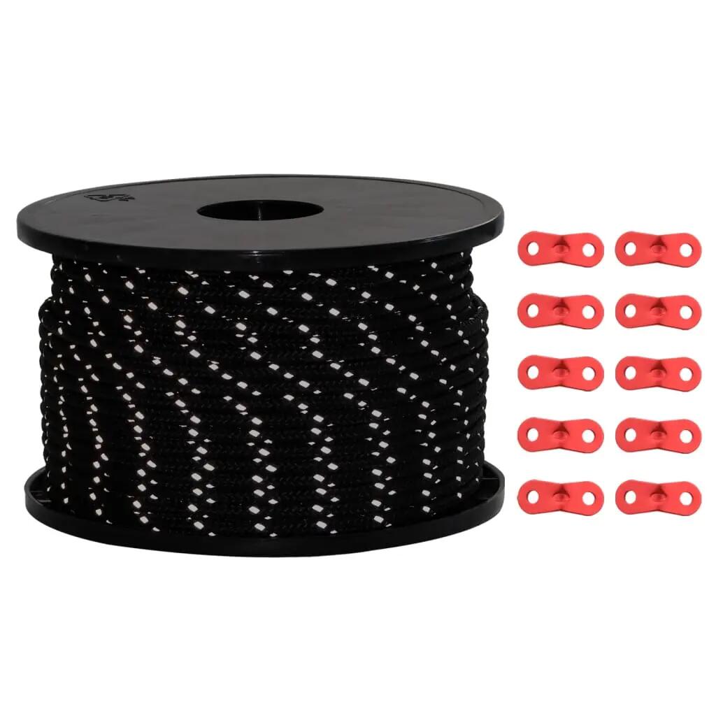 VidaXL Scheerlijn 50 m x 5 mm met reflecterende strip 2/6