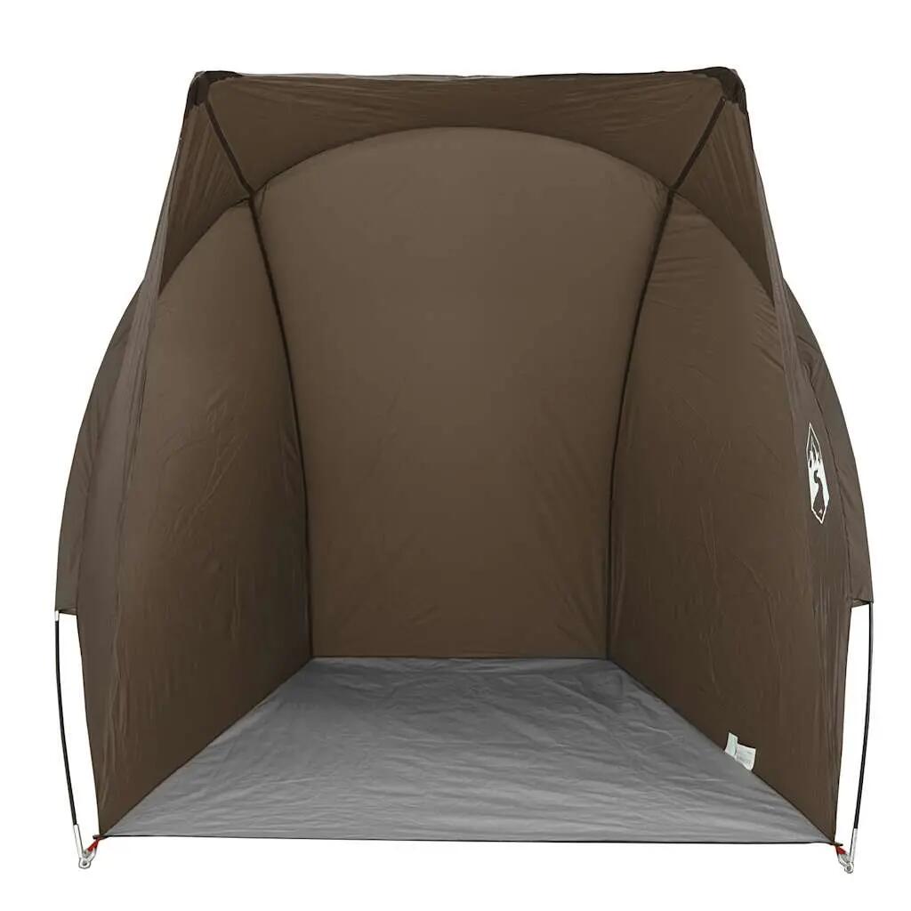 Tente de pêche imperméable VidaXL marron 5/7