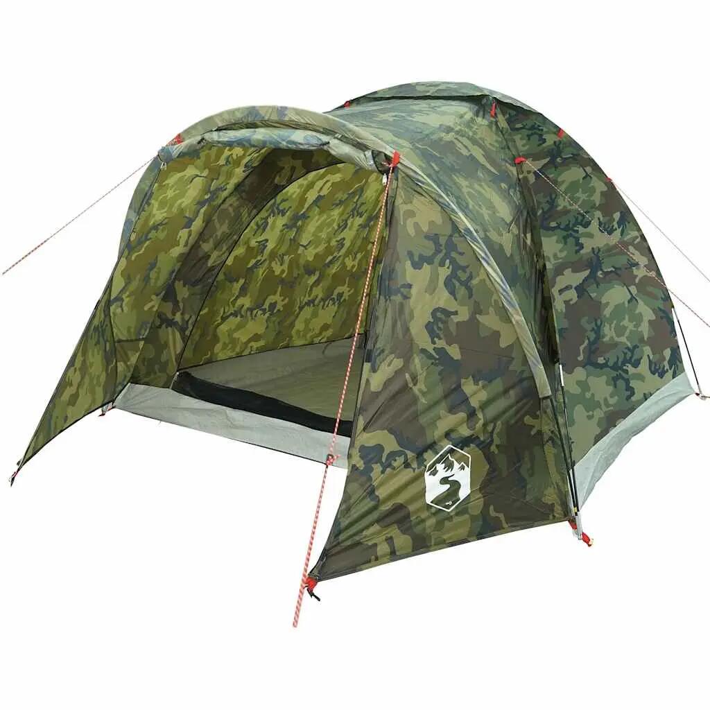 VidaXL Tente Camouflage Imperméable pour 2 Personnes 4/7