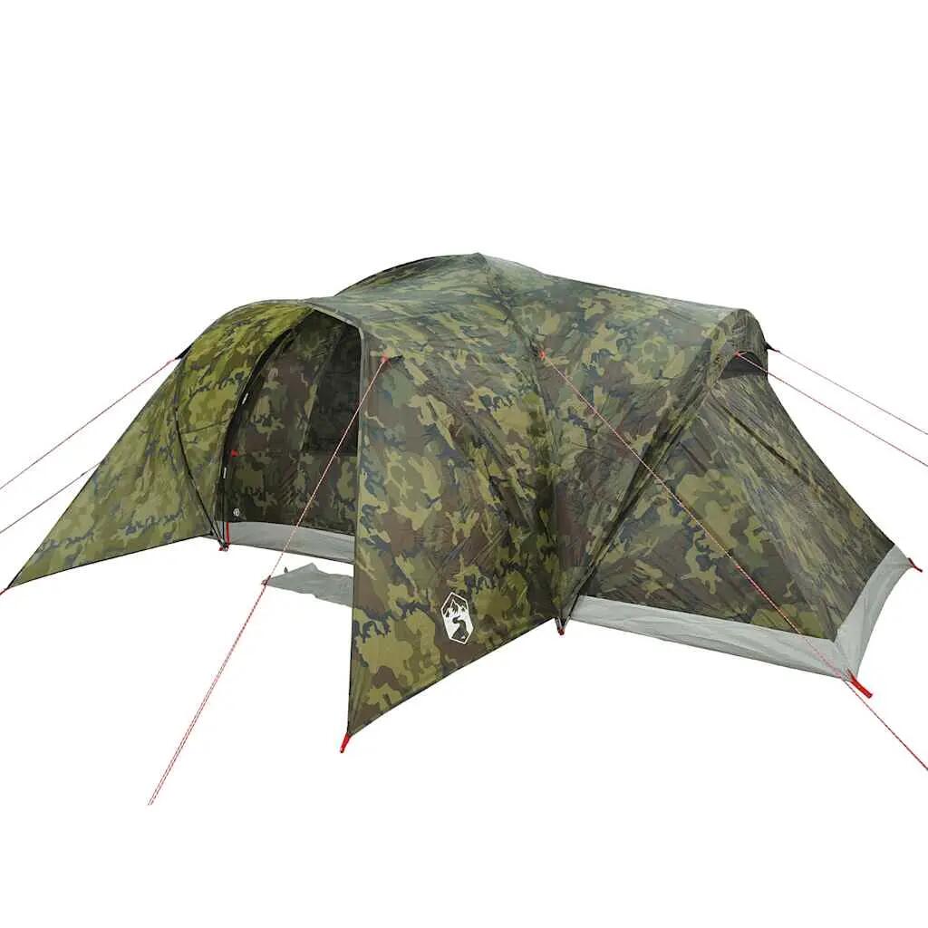 Tente Dôme 6 Personnes Imperméable Camouflage Vidaxl 5/7