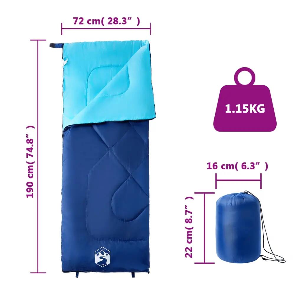 VidaXL Slaapzak voor volwassenen 3 seizoenen 190x72 cm 5/5