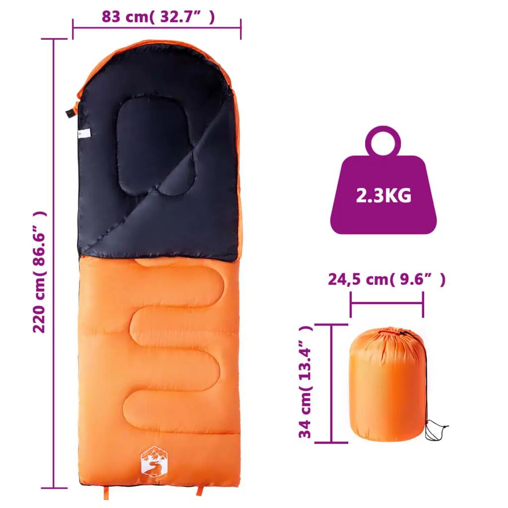Sac de couchage adulte 3-4 saisons polyester PP VidaXL 5/5
