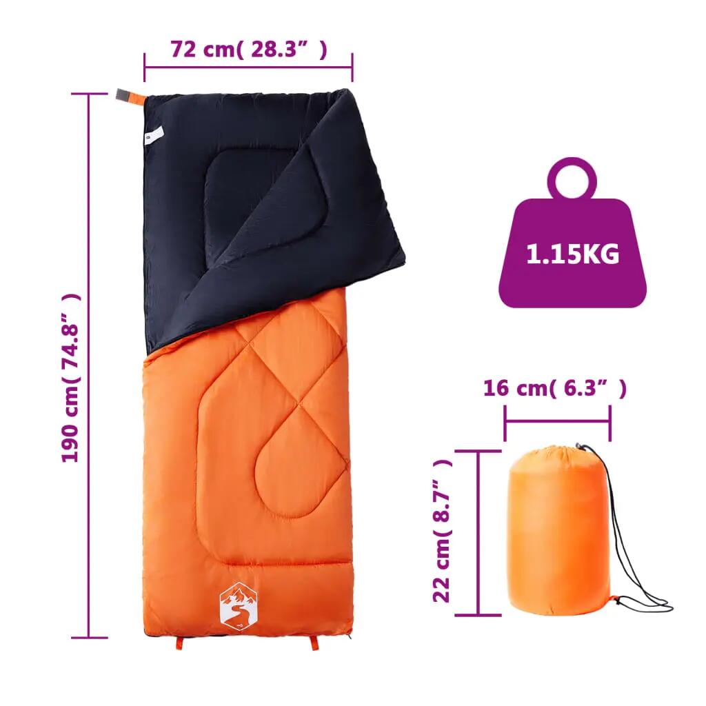 Sac de couchage adulte 3 saisons VidaXL rectangulaire 5/5