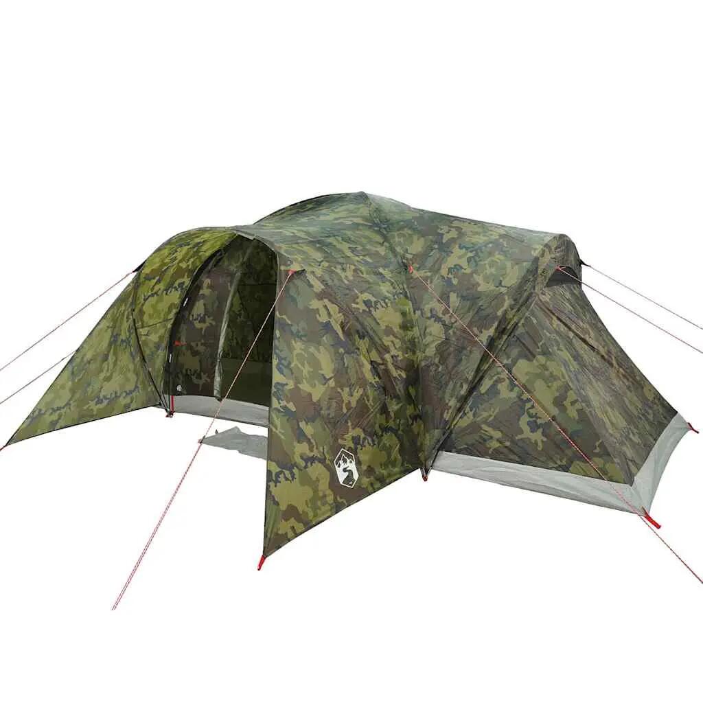 Tente Dôme 6 Personnes Imperméable Camouflage Vidaxl 4/7