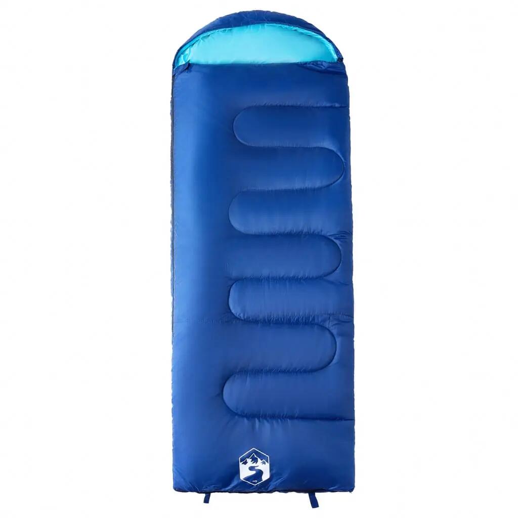 Sac de couchage rectangulaire 3-4 saisons VidaXL adulte bleu nuit 2/5