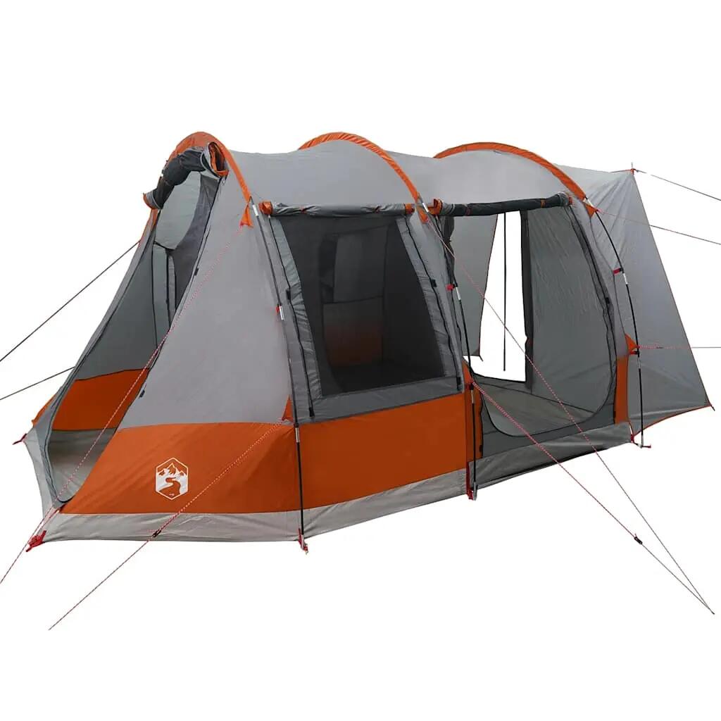Vidaxl Autotent à 2 Personnes - Étanche Gris et Orange 4/7