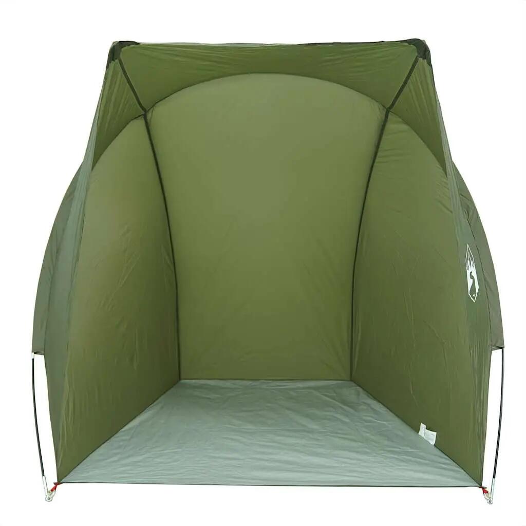 VidaXL waterproof fishing shelter olive green 150 x 100 x 150 cm 5/7