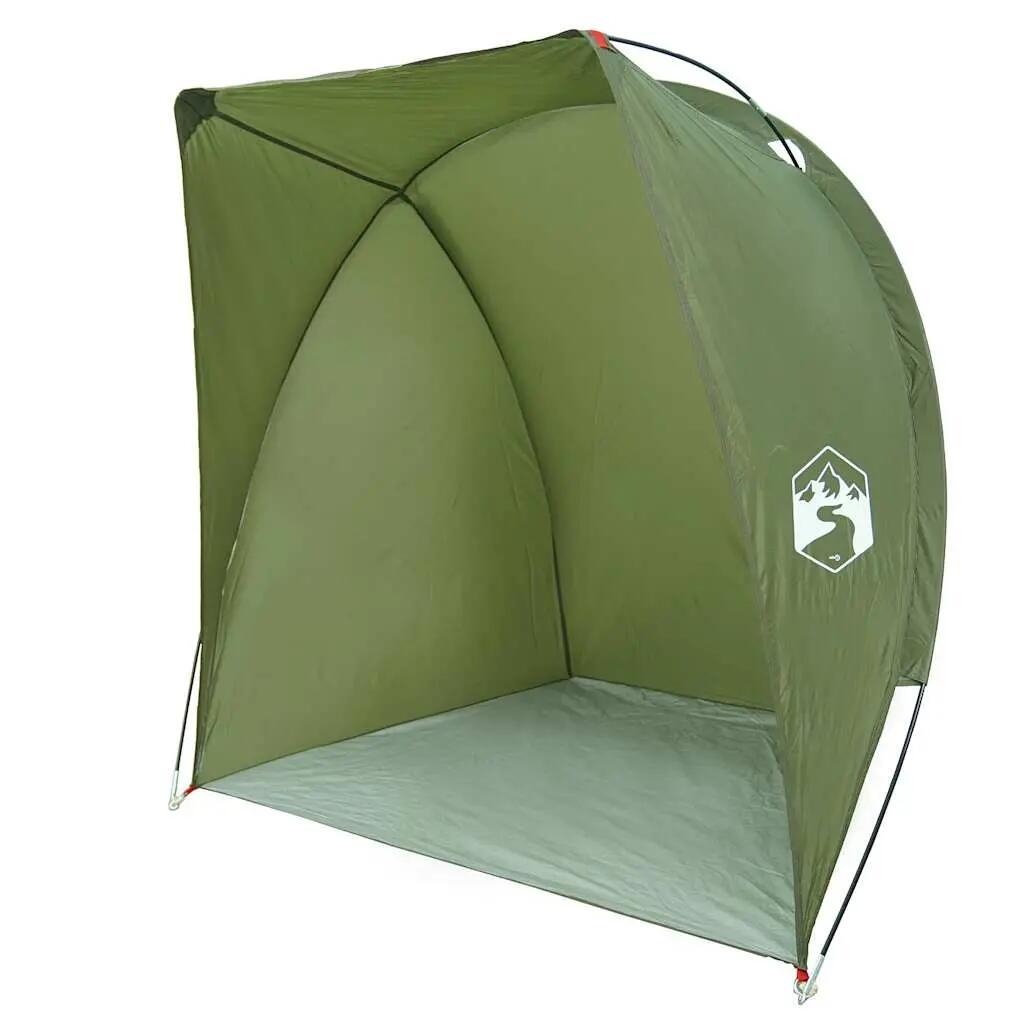 VidaXL waterproof fishing shelter olive green 150 x 100 x 150 cm 4/7