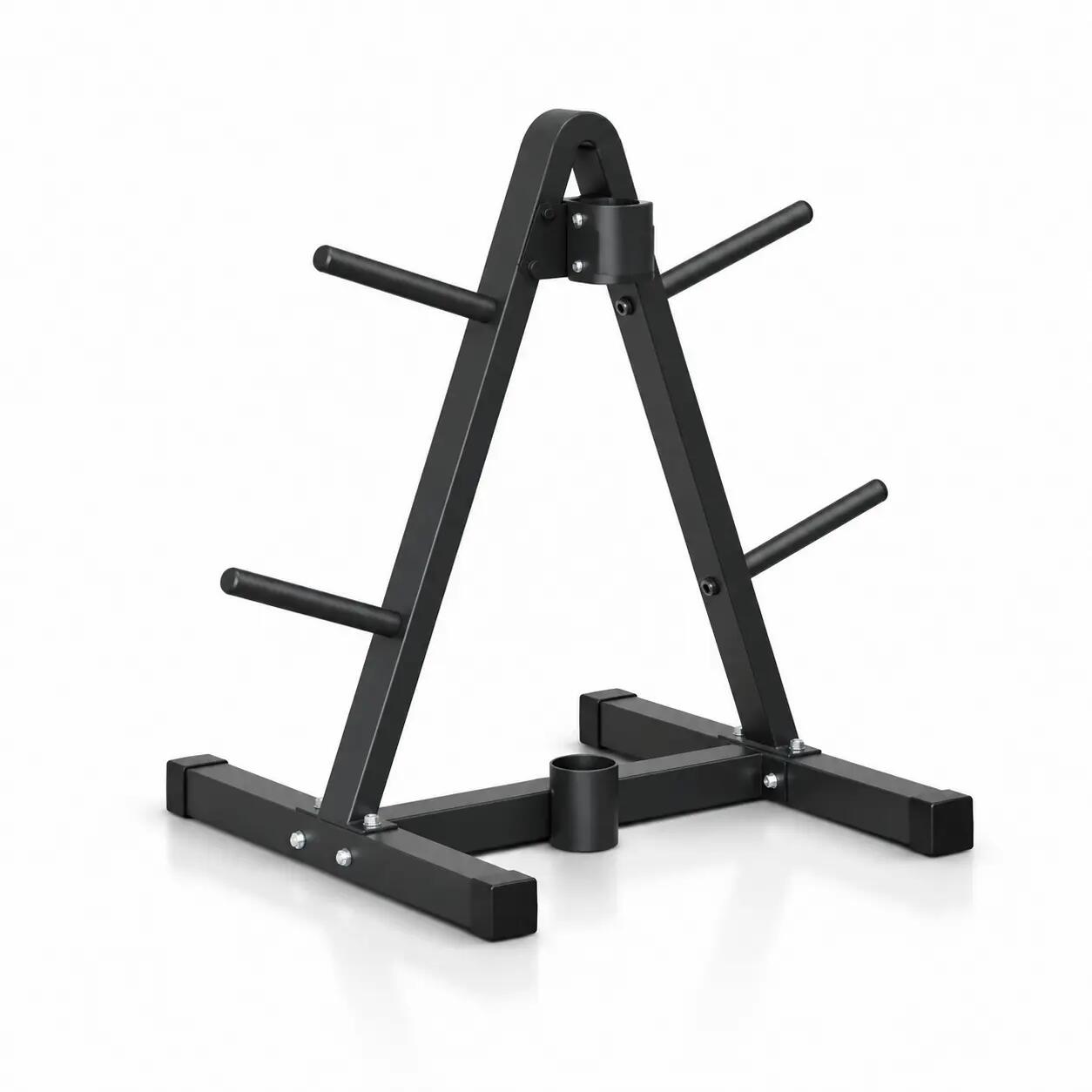 Homefittools Weight Plate Storage Rack – Weight Plate Holder with Double-Sided Pegs