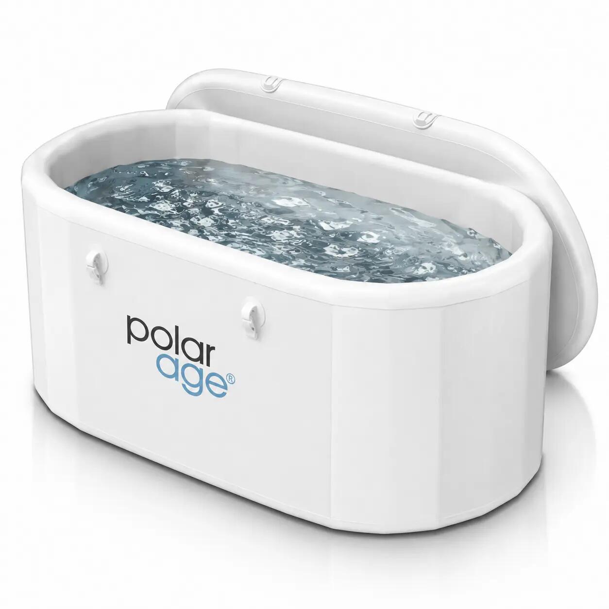 Polarage TL01 Premium PVC Cold Plunge Ice Bath Tub, Size S, White