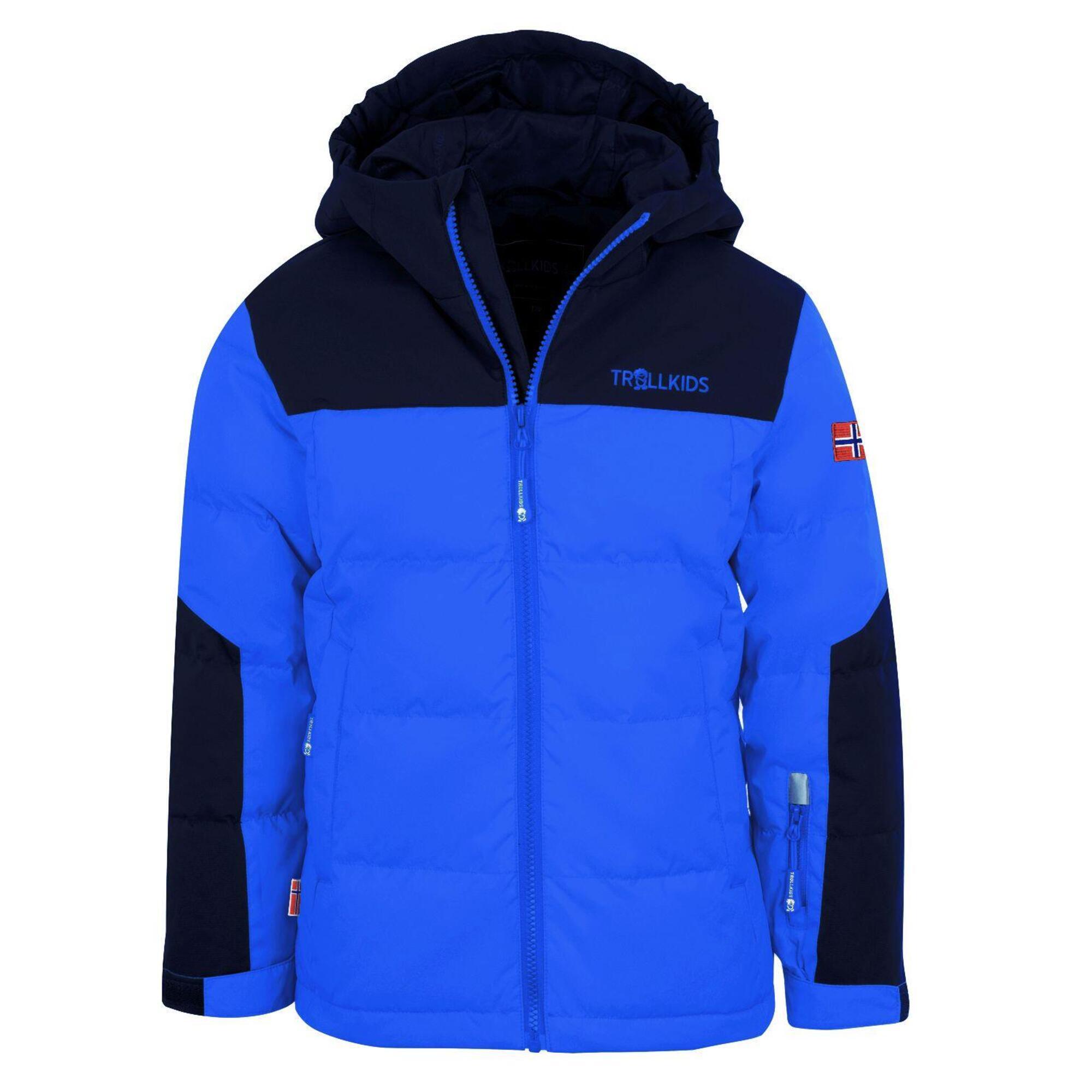 Narvik XT water-repellent children's jacket medium blue/navy blue