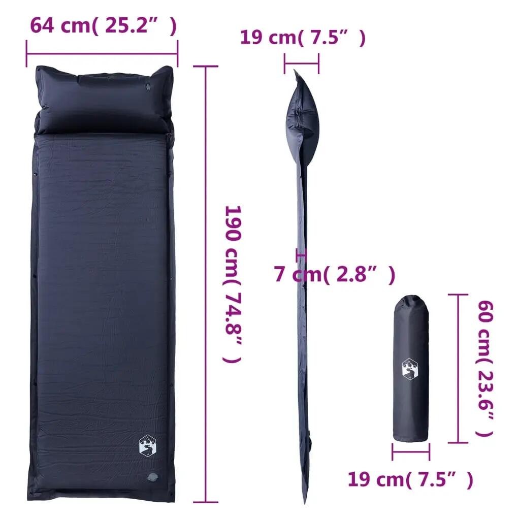 Matelas de Camping Auto-Gonflant avec Oreiller - Léger et Confortable 6/7