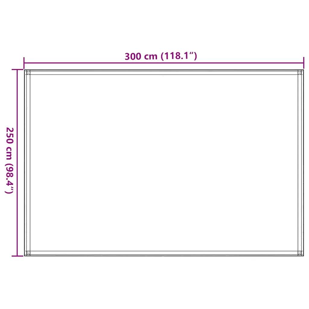 Dywanik pod namiot VidaXL 250 x 300 cm antracyt 7/7