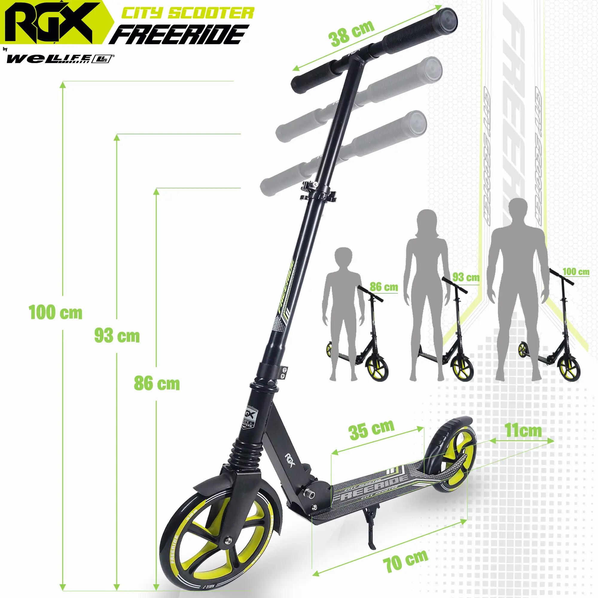 Monopattino Urban 200 mm Pieghevole Bambini 8+ e Adulti Freeride 5/8