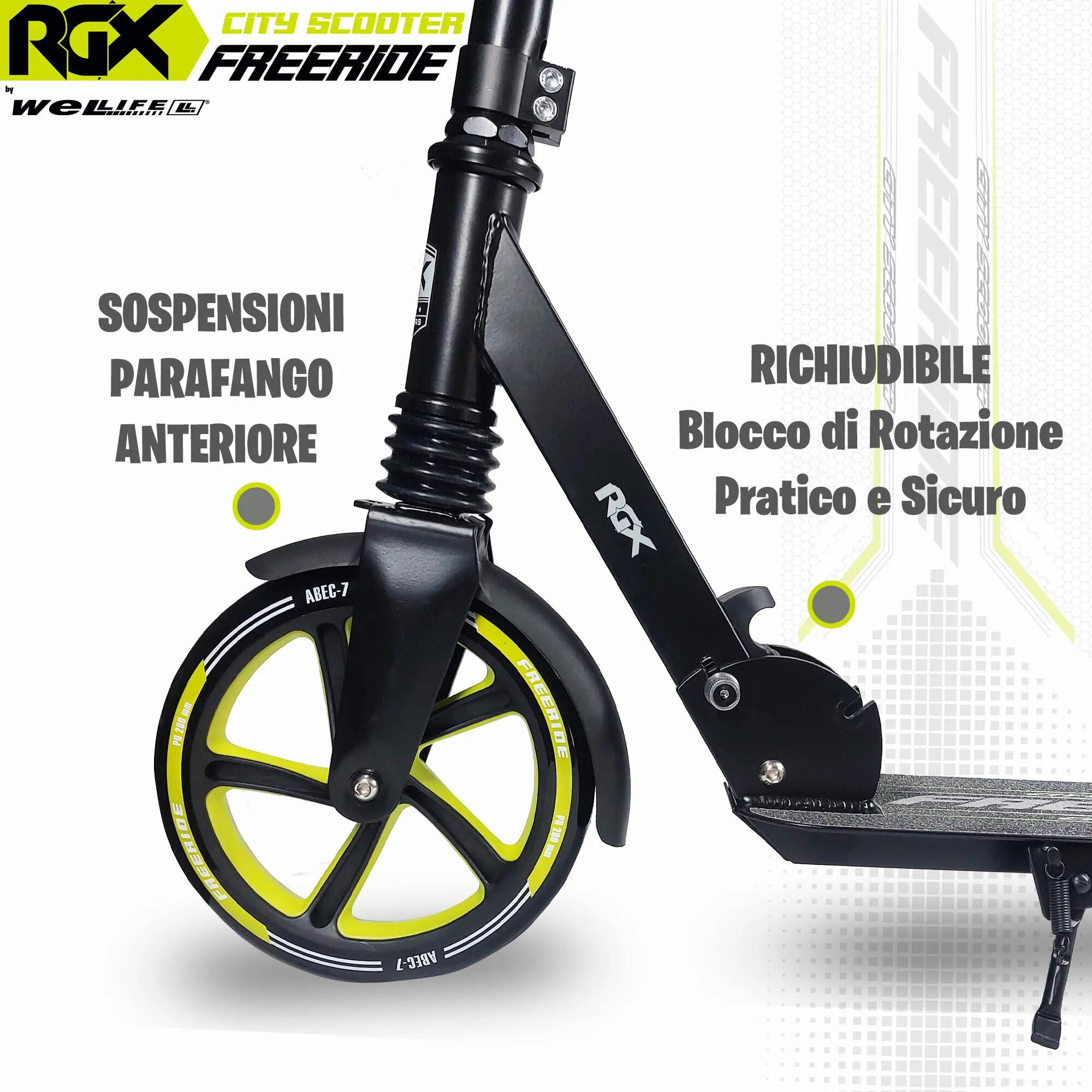 Monopattino Urban 200 mm Pieghevole Bambini 8+ e Adulti Freeride 4/8
