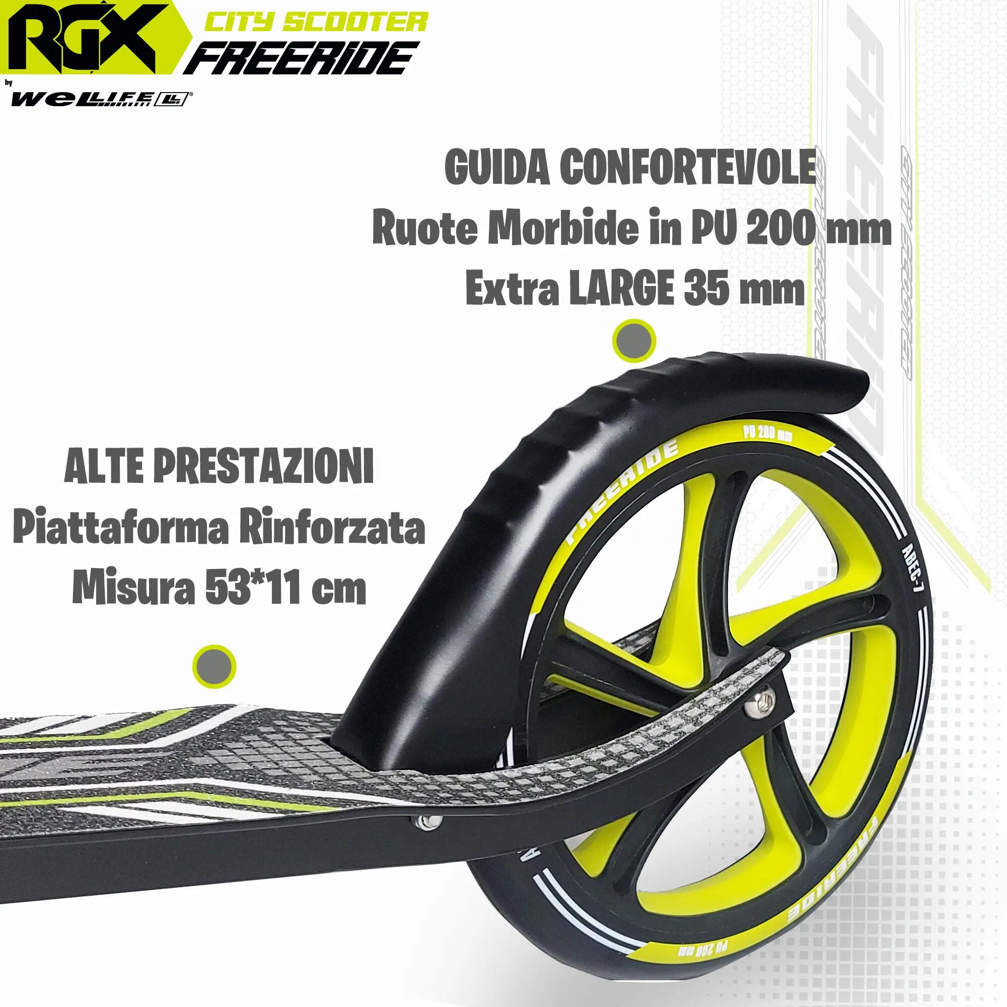 Monopattino Urban 200 mm Pieghevole Bambini 8+ e Adulti Freeride 3/8